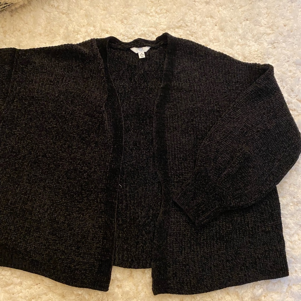 black velvet cardigan